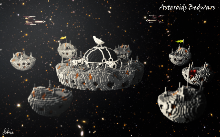 【地图资源】[未测试]太空主题起床战争地图-Space Themed Bedwars Map